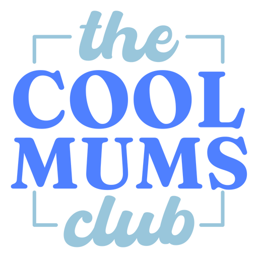 El diseño del club de mamás cool Diseño PNG