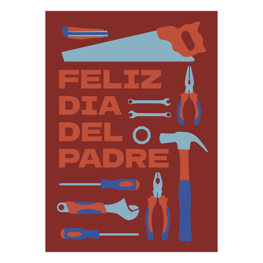 Design de pôster de ferramentas para o dia dos pais Desenho PNG