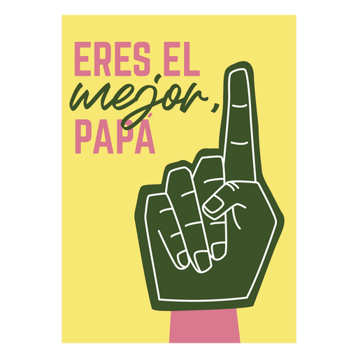Diseño de póster de agradecimiento a un papá juguetón Diseño PNG