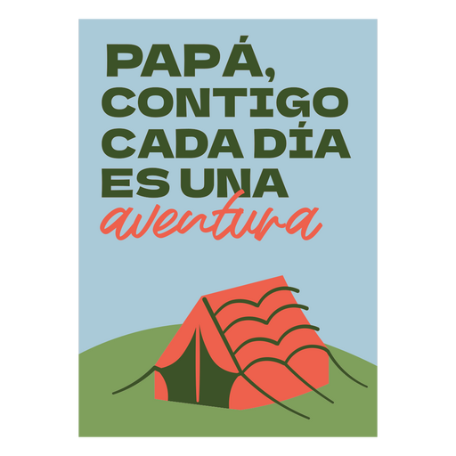 Design de pôster com citação de acampamento aventureiro Desenho PNG