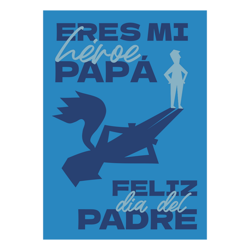 Diseño de cartel de homenaje al Día del Padre Diseño PNG