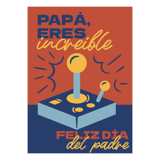 Verspielte Gaming-Kunst zum Vatertag PNG-Design