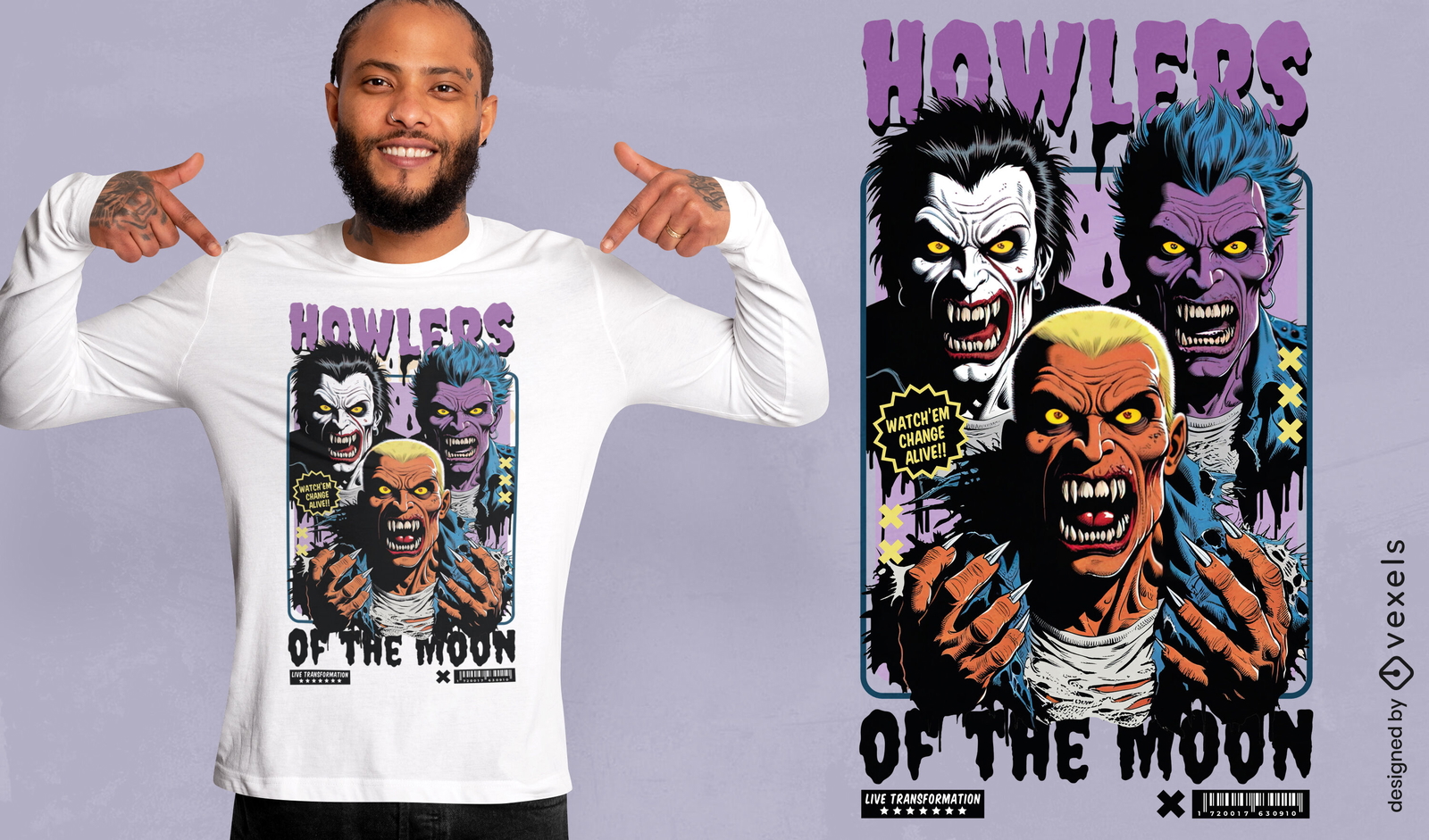 Howlers of the moon t-shirt design