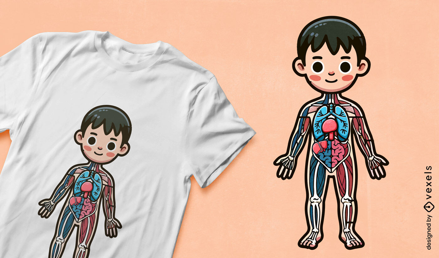 REQUEST Human anatomy for kids t-shirt design