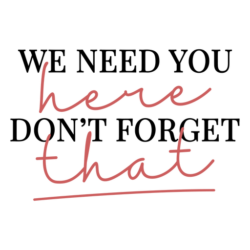 Diseño de cita recordatoria inspiradora Diseño PNG