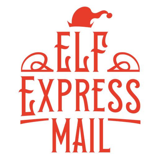 Correo urgente de elfos Diseño PNG