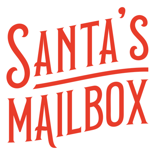 Santa's mailbox design PNG Design