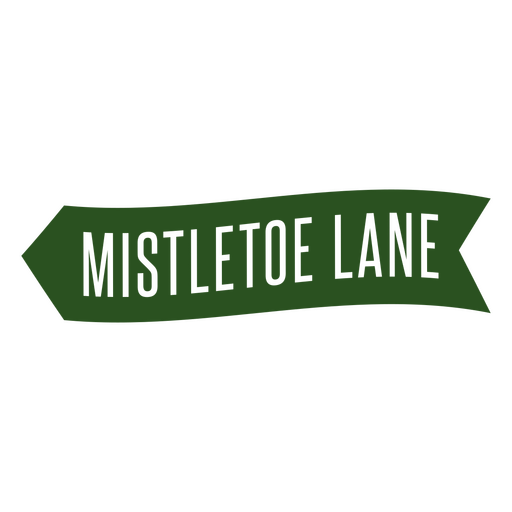 Mistletoe lane design PNG Design