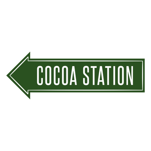 Cocoa station design PNG Design