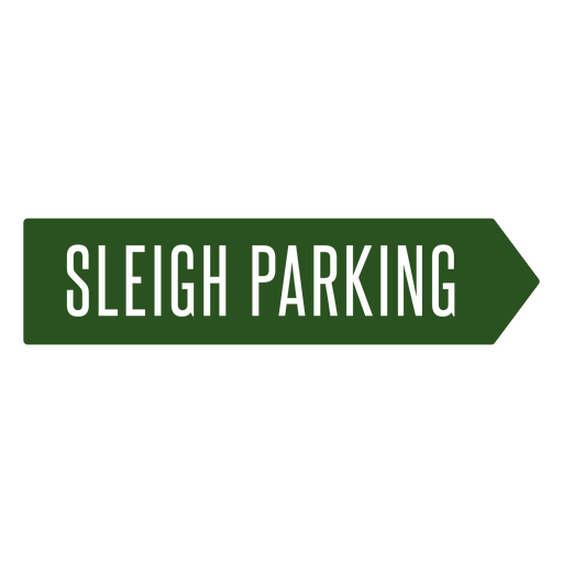 Sleigh parking design PNG Design