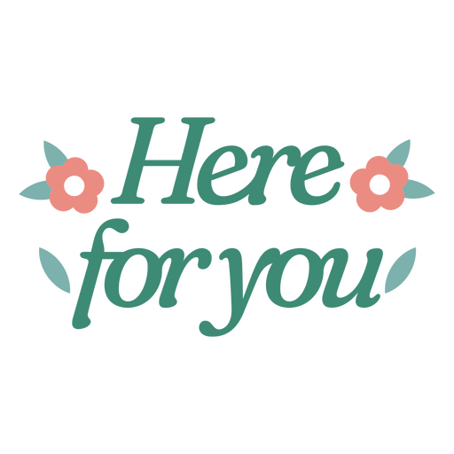 Here for you quote design PNG Design