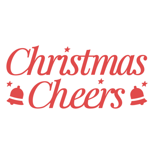 Christmas cheer red design PNG Design