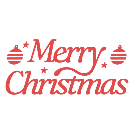 Frohe Weihnachten rotes Design PNG-Design