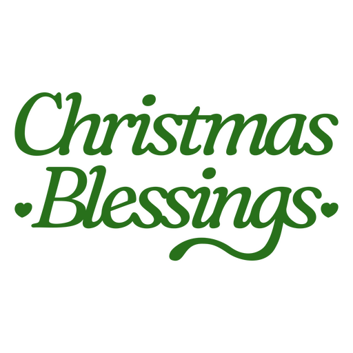 Charmantes typografisches Design für weihnachtliche Segenswünsche PNG-Design