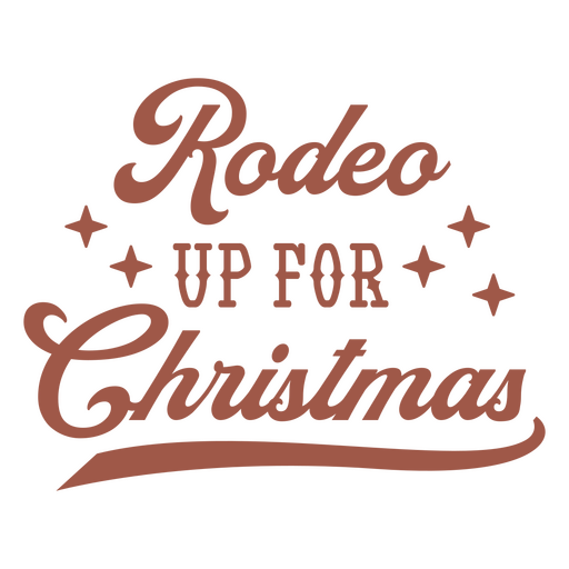 Rodeo bereit für Weihnachtsdesign PNG-Design