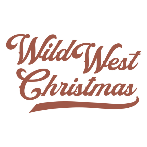 Wild west christmas design PNG Design