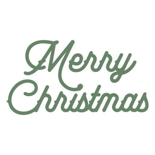 Merry christmas green design PNG Design