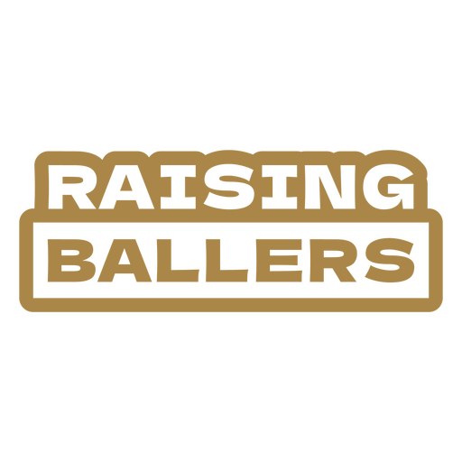 Raising ballers basketball design PNG Design