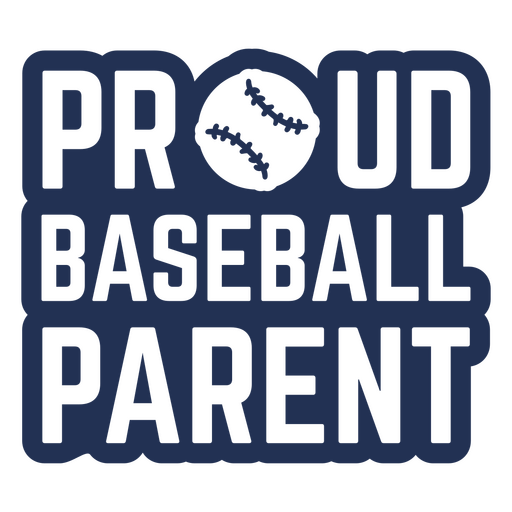 Stolzes Baseball-Eltern-Design PNG-Design