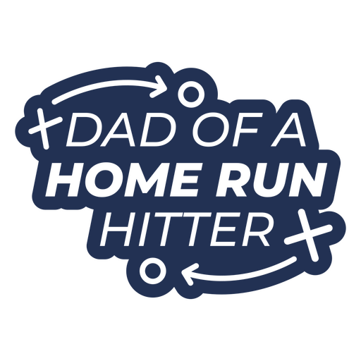 Dad of a home run hitter design PNG Design