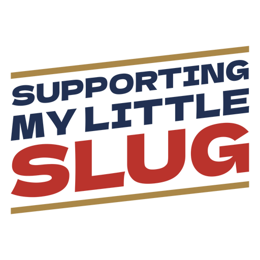Supportive little slug design PNG Design