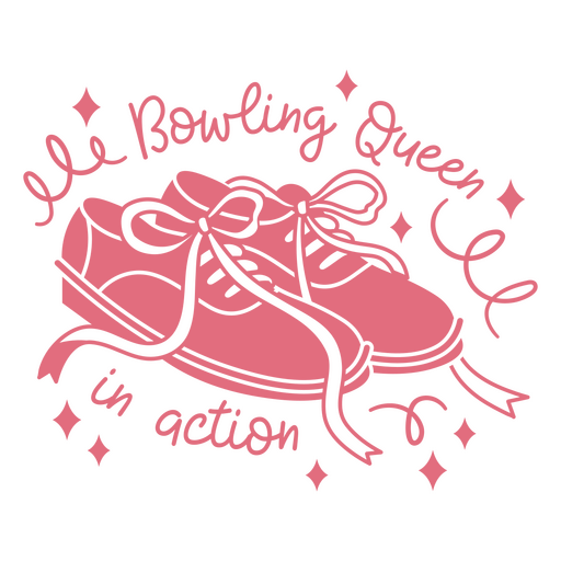 Bowling queen design PNG Design