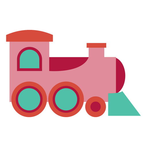 Design divertido de trem de desenho animado Desenho PNG