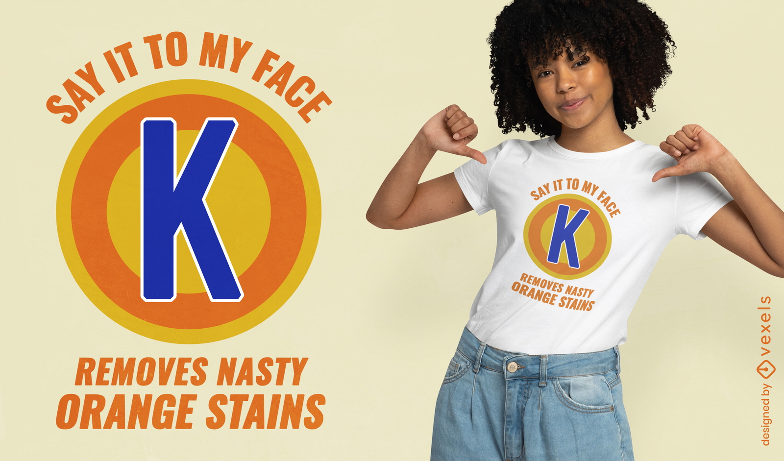 Political parody detergent t-shirt design