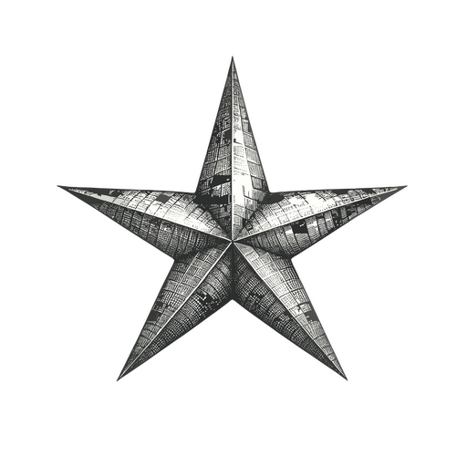 Modern star design PNG Design