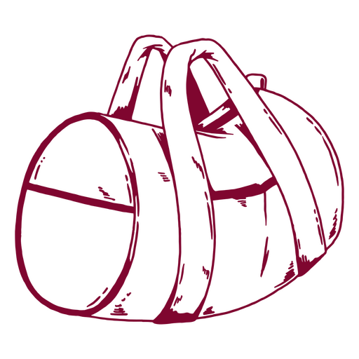 Design de bolsa tote vermelha e preta Desenho PNG