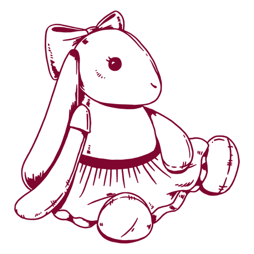 Cute bunny rabbit design PNG Design