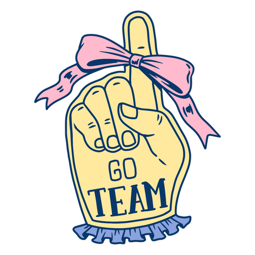 Go team design PNG Design