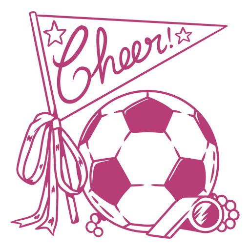 Pink cheerleader  design PNG Design