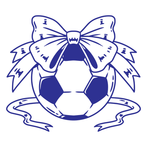 Design de bola de futebol e fita Desenho PNG