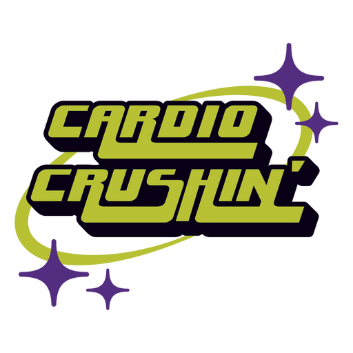 Design cardio esmagador Desenho PNG