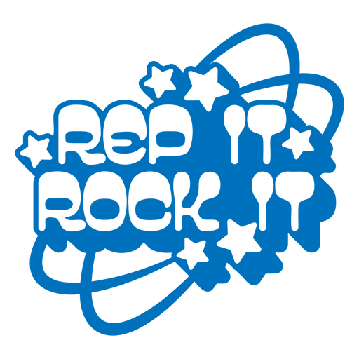 Design retrô de rock divertido com estrelas Desenho PNG