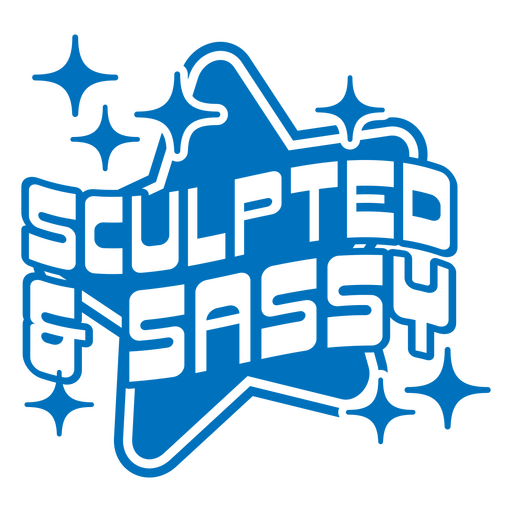 Diseño atrevido y esculpido con tipografía divertida. Diseño PNG