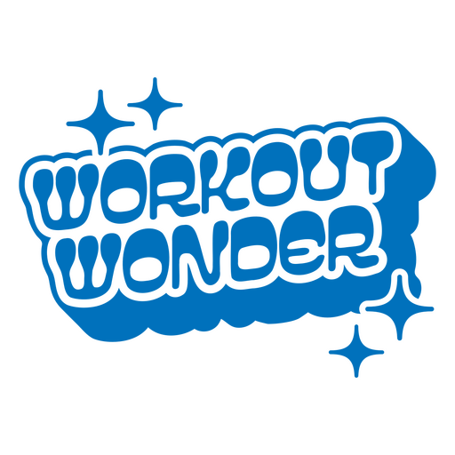 Diseño de texto maravilloso y divertido para hacer ejercicio Diseño PNG