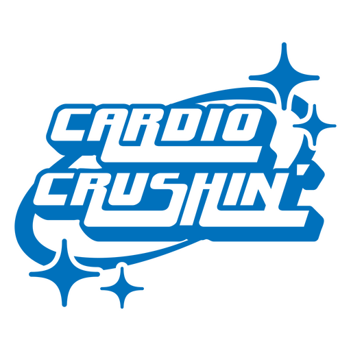 Cardio crushin' design PNG Design