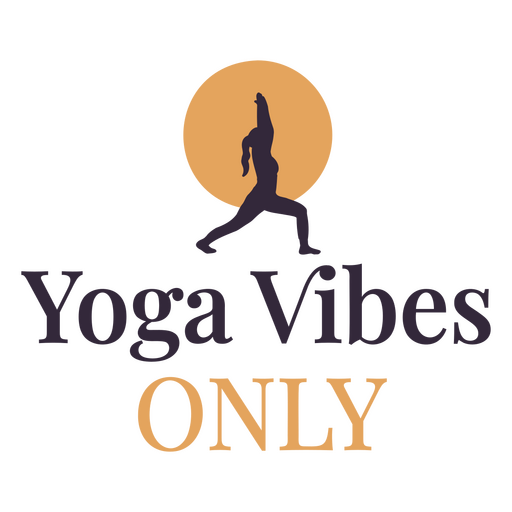 Yoga vibes only design PNG Design