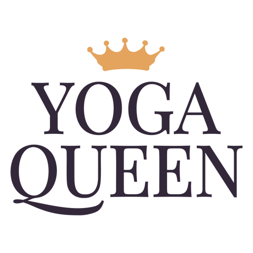 Yoga queen design PNG Design