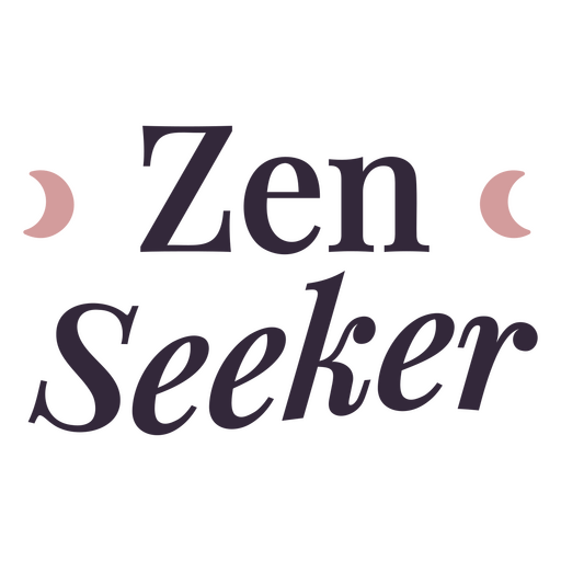 Design do buscador Zen Desenho PNG