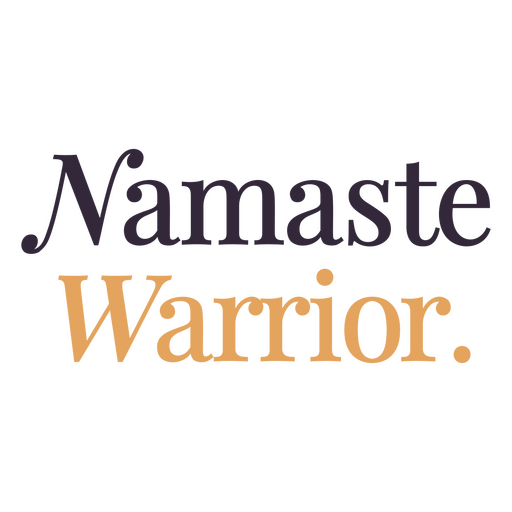 Desenho de guerreiro Namaste Desenho PNG