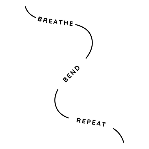 Design inspirador de mantra de ioga Desenho PNG