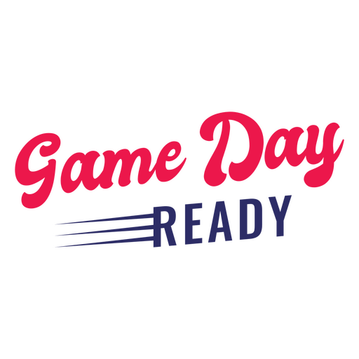 Design de tipografia pronto para o dia do jogo esportivo Desenho PNG