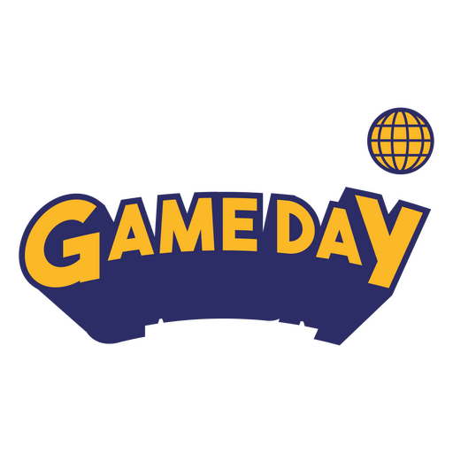 Design gráfico emocionante para o dia do jogo Desenho PNG