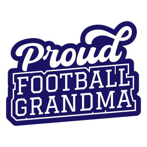 Proud football grandma design PNG Design