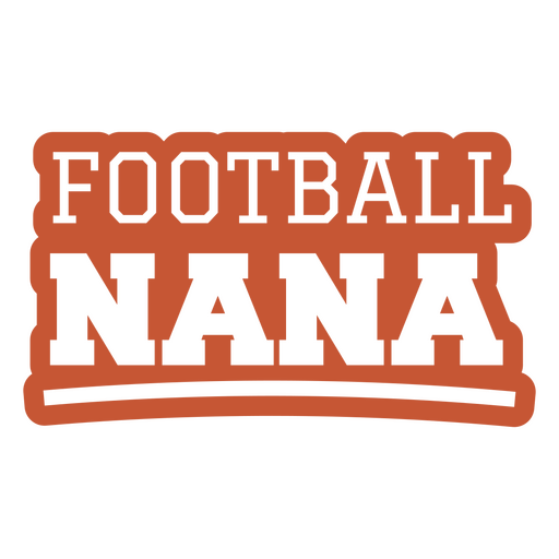 Football nana design PNG Design