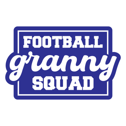 Design divertido de time de vovós jogando futebol Desenho PNG