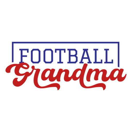 Verspieltes Fußball Oma Design PNG-Design